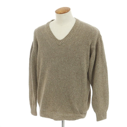 [Used] Olde H&amp;amp;Daughter Mid-gauge Silk V-neck Pullover Knit Thobe [Size 8 (M)] [Condition Rank B] [Men&