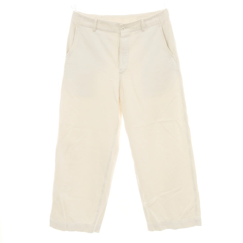 [Used] PERIOD FEATURES Cotton Casual Slacks Pants Ivory [2] [Condition Rank C] [Men&