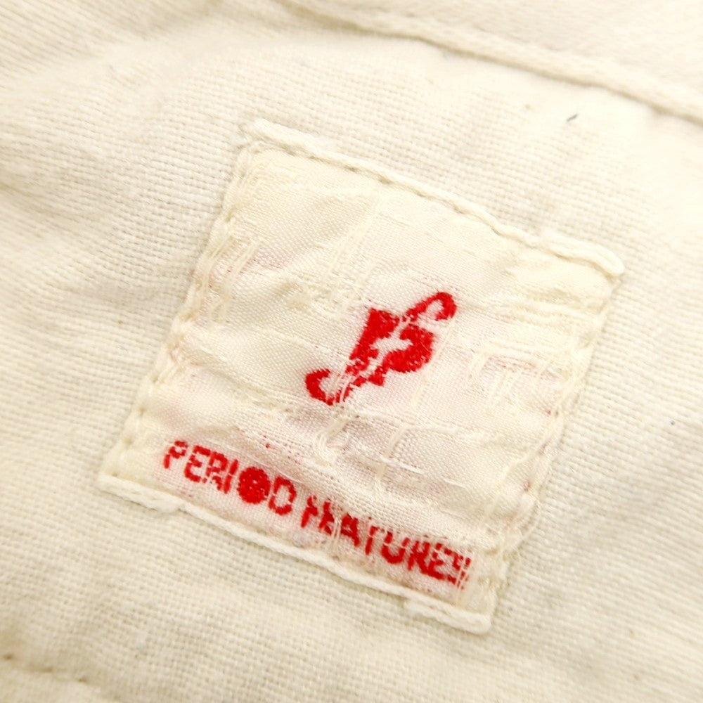 【中古】ピリオドフィーチャーズ PERIOD FEATURES コットン カジュアルスラックスパンツ アイボリー【 2 】【 状態ランクC 】【 メンズ 】 [APD]