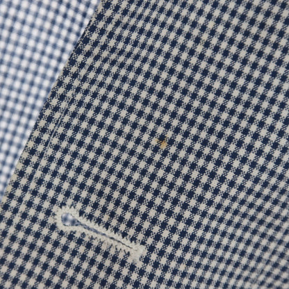 【中古】ラルディーニ LARDINI コットンポリエステル チェック ジャケット ネイビーxホワイト【 42 】【 状態ランクB 】【 メンズ 】