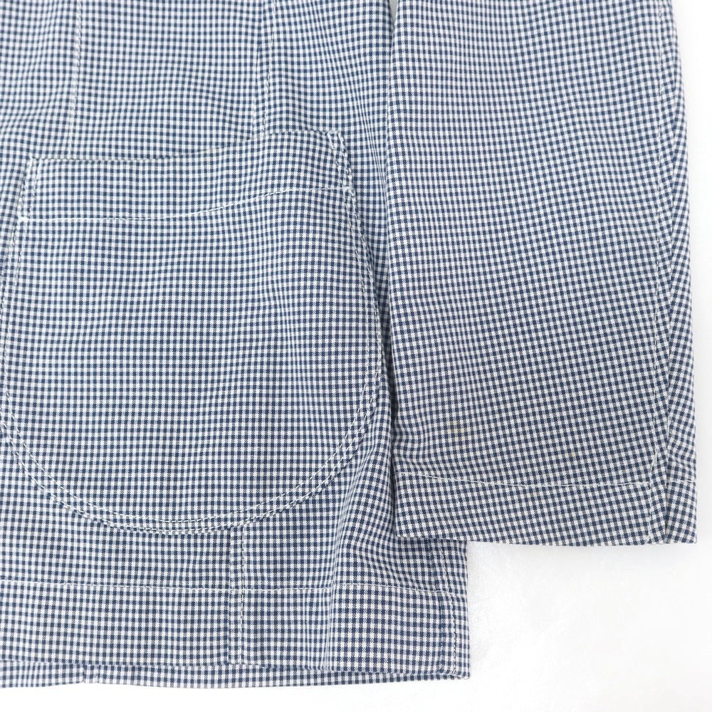 【中古】ラルディーニ LARDINI コットンポリエステル チェック ジャケット ネイビーxホワイト【 42 】【 状態ランクB 】【 メンズ 】