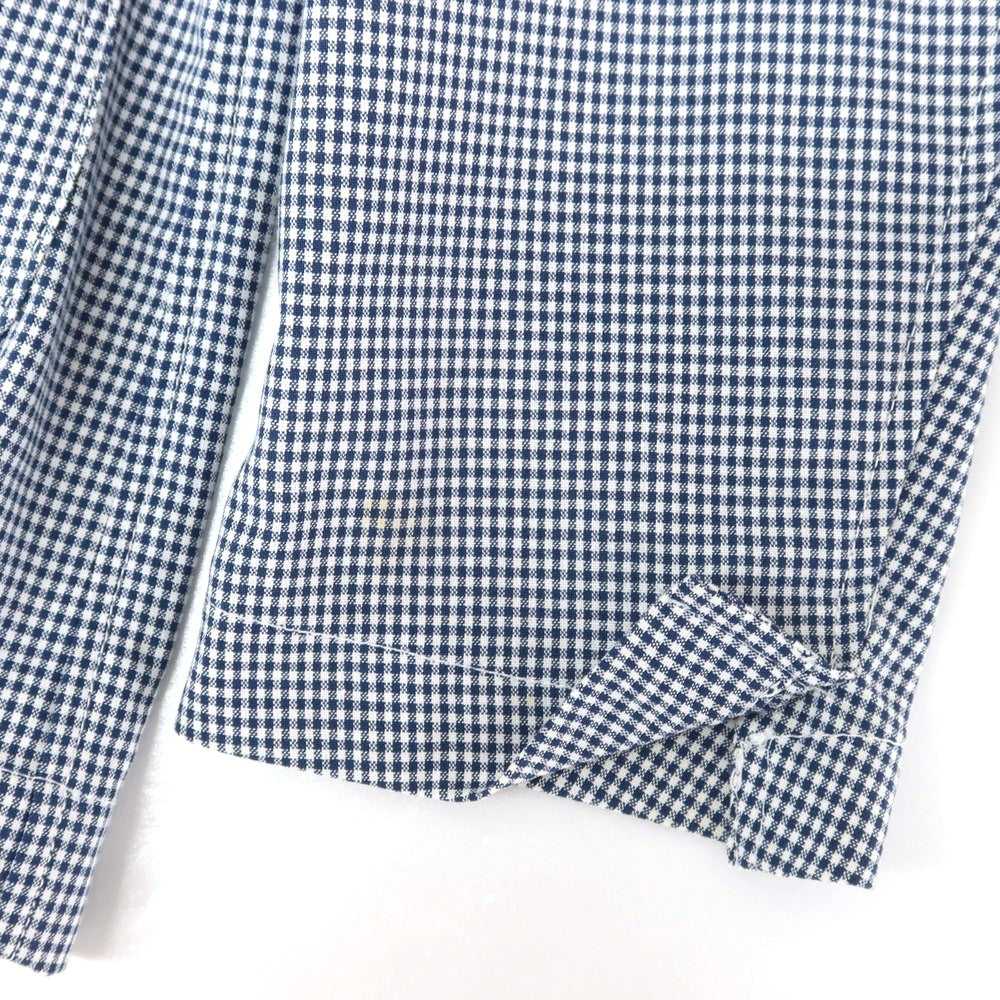 【中古】ラルディーニ LARDINI コットンポリエステル チェック ジャケット ネイビーxホワイト【 42 】【 状態ランクB 】【 メンズ 】