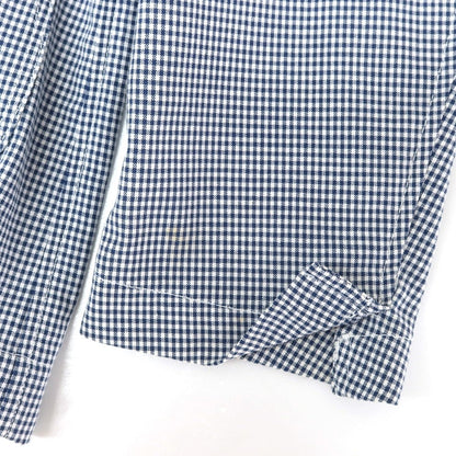 【中古】ラルディーニ LARDINI コットンポリエステル チェック ジャケット ネイビーxホワイト【 42 】【 状態ランクB 】【 メンズ 】