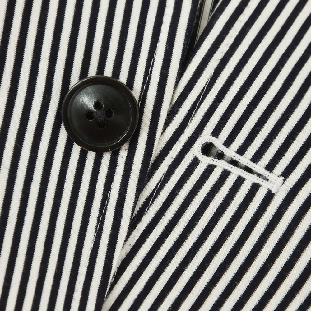 [Used] TOMORROWLAND Cotton Jersey Stripe Jacket Black x White [42] [Condition Rank B] [Men&