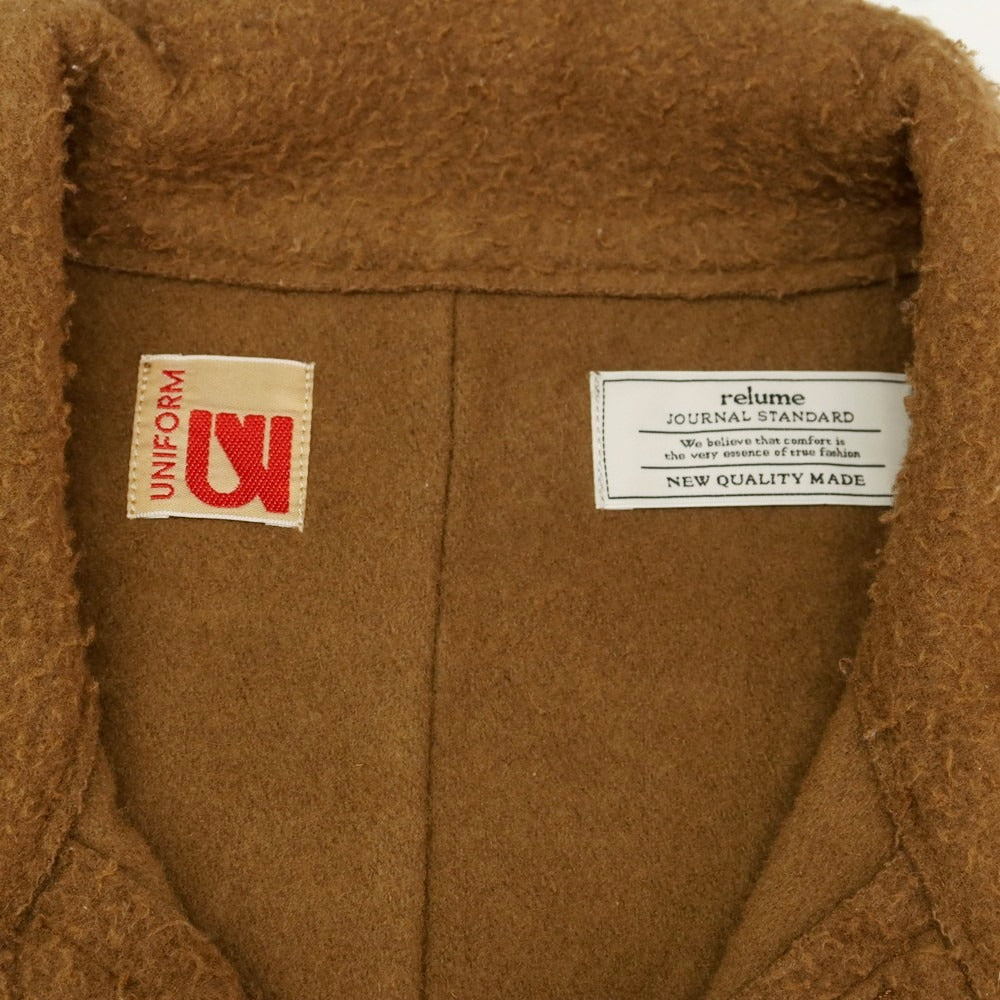 【中古】ジャーナルスタンダード レリューム JOURNAL STANDARD relume ウール ナイロン ワークジャケット ブラウン【サイズS】【 状態ランクB 】【 メンズ 】 [DPD]