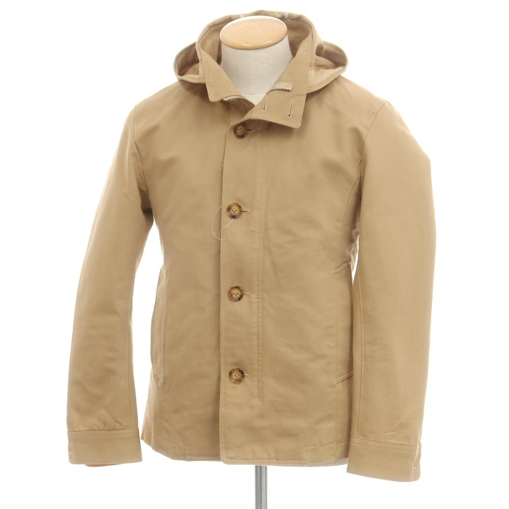 【中古】ビューティアンドユースユナイテッドアローズ BEAUTY&amp;YOUTH UNITED ARROWS コットン ライナー付き フーデッドブルゾン ベージュ【 サイズS 】【 状態ランクB 】【 メンズ 】 [BPD]