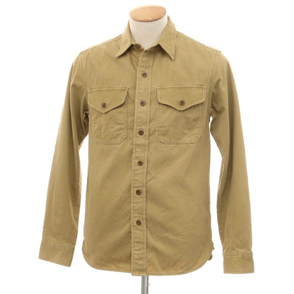 [Used] RRL DOUBLE RL Cotton Work Shirt Khaki Beige [XS] [Condition Rank B] [Men&