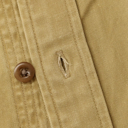 [Used] RRL DOUBLE RL Cotton Work Shirt Khaki Beige [XS] [Condition Rank B] [Men&