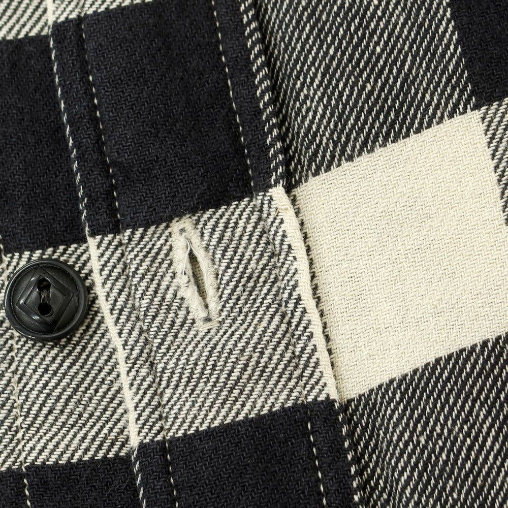 [Used] Double RL RRL DOUBLE RL Cotton linen buffalo check casual shirt Light beige x black [XS] [Condition rank B] [Men&