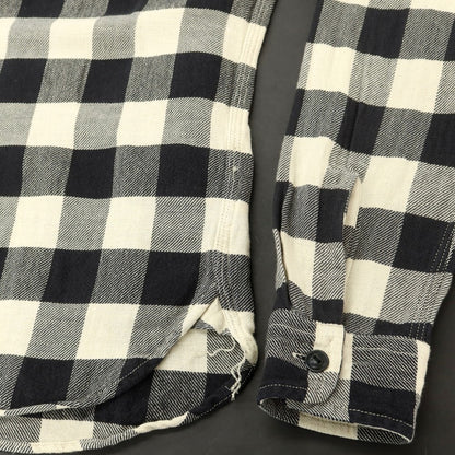 [Used] Double RL RRL DOUBLE RL Cotton linen buffalo check casual shirt Light beige x black [XS] [Condition rank B] [Men&