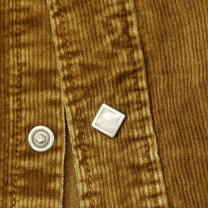 【中古】ダブルアールエル RRL DOUBLE RL コットン コーデュロイ レギュラーカラー ウエスタンシャツ カーキブラウン【 XS 】【 状態ランクB 】【 メンズ 】