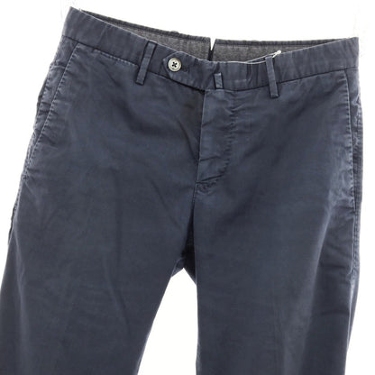 [Used] PT TORINO Stretch Cotton Nylon Polyester Casual Slacks Pants Navy [42] [Condition Rank C] [Men&