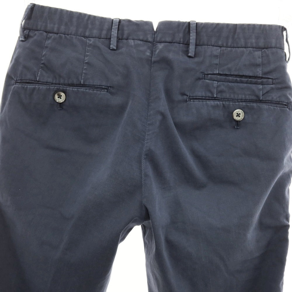[Used] PT TORINO Stretch Cotton Nylon Polyester Casual Slacks Pants Navy [42] [Condition Rank C] [Men&