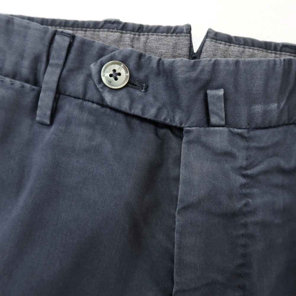 [Used] PT TORINO Stretch Cotton Nylon Polyester Casual Slacks Pants Navy [42] [Condition Rank C] [Men&