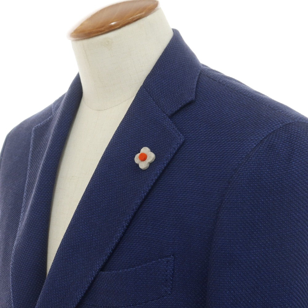 【中古】ラルディーニ LARDINI コットンウール テーラードジャケット ネイビー【 48 】【 状態ランクA 】【 メンズ 】