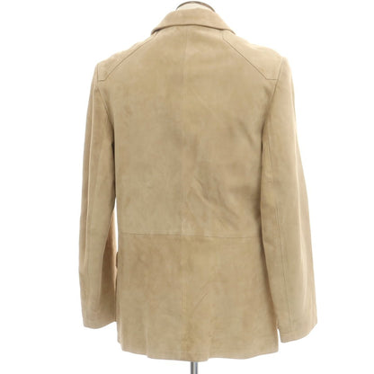 【中古】ギーブス＆ホークス GIEVES&amp;HAWKES ゴートスエード レザーブルゾン ベージュ【 42 】【 状態ランクC 】【 メンズ 】
