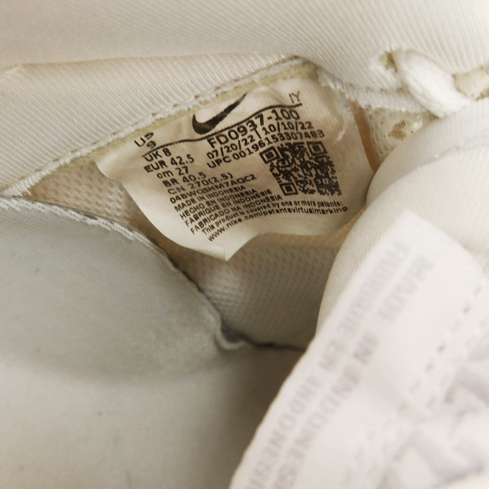 [Used] Nike Air Force 1 Low Unity sneakers, white x silver [27cm] [Condition: C] [Men&