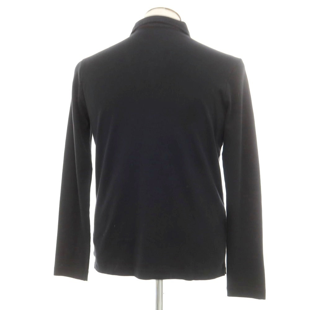 【中古】【未使用】ザノーネ ZANONE ピマコットン 長袖ポロシャツ ブラック【 50 】【 状態ランクS 】【 メンズ 】