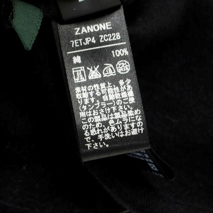 【中古】【未使用】ザノーネ ZANONE ピマコットン 長袖ポロシャツ ブラック【 50 】【 状態ランクS 】【 メンズ 】