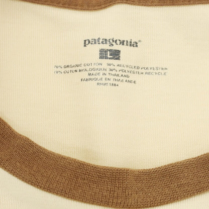 [Used] Patagonia Cotton Polyester Crew Neck T-Shirt Cut and Sewn Beige x Brown [L] [Condition Rank C] [Men&