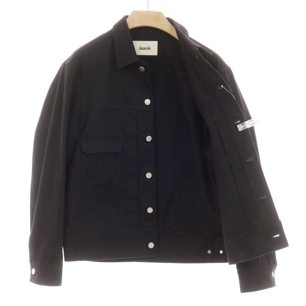 [Used] Jeanik Cotton Trucker Jacket Black [L] [Condition Rank B] [Men&