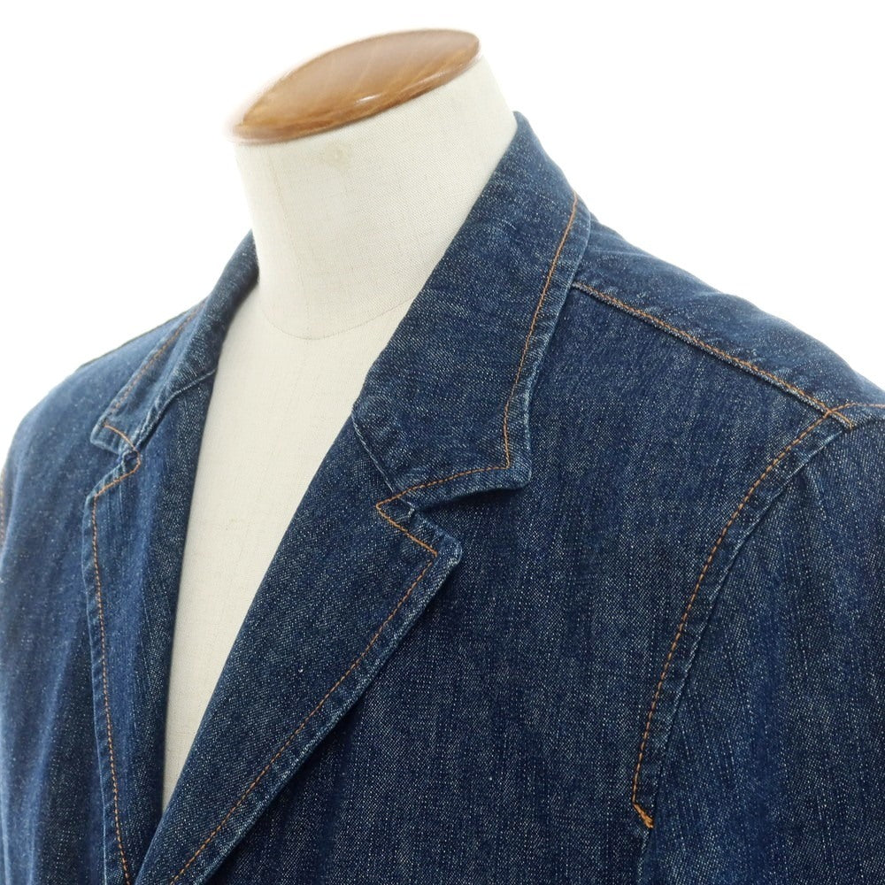 【中古】ヴァン VAN デニム カジュアルジャケット ネイビー【 L 】【 状態ランクC 】【 メンズ 】