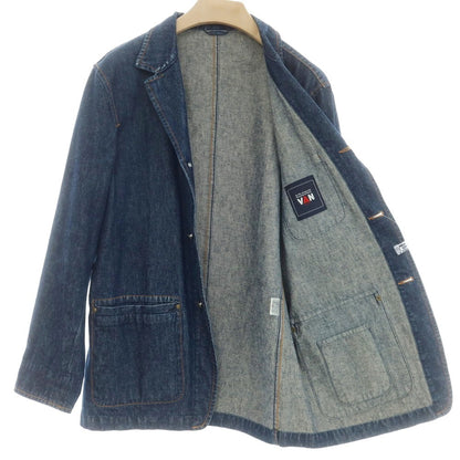 【中古】ヴァン VAN デニム カジュアルジャケット ネイビー【 L 】【 状態ランクC 】【 メンズ 】