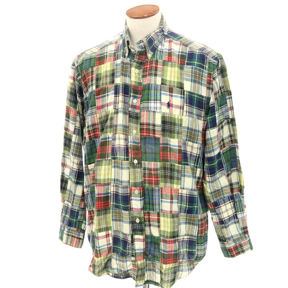 [Used] Polo Ralph Lauren Cotton Check Button-down Casual Shirt Green [M] [Condition Rank B] [Men&