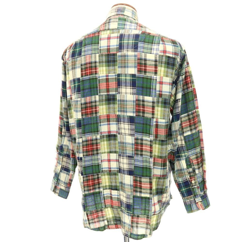 [Used] Polo Ralph Lauren Cotton Check Button-down Casual Shirt Green [M] [Condition Rank B] [Men&