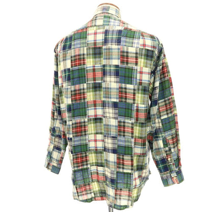 [Used] Polo Ralph Lauren Cotton Check Button-down Casual Shirt Green [M] [Condition Rank B] [Men&