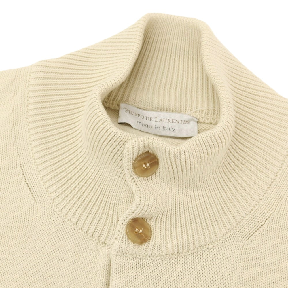 FILIPPO DE LAURENTIIS カシミヤタートルネックサイズ50 FILIPPO DE LAURENTIIS（フィリッポ デ ローレンティス）7ゲージ