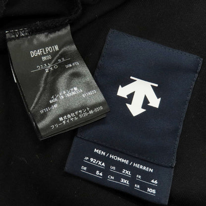 【中古】デサント DESCENTE ストレッチ ポリエステルレーヨン カジュアルスラックスパンツ ブラック【 2XO 】【 状態ランクB 】【 メンズ 】