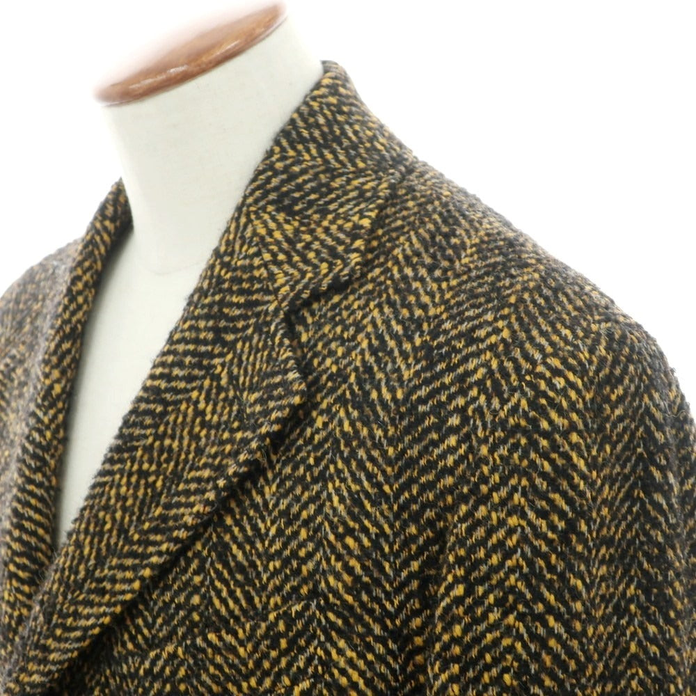 【新品】ドルモア DRUMOHR チェスターフィールドコート イエローxブラック【サイズ48】【 状態ランクN 】【 メンズ 】[EPD]