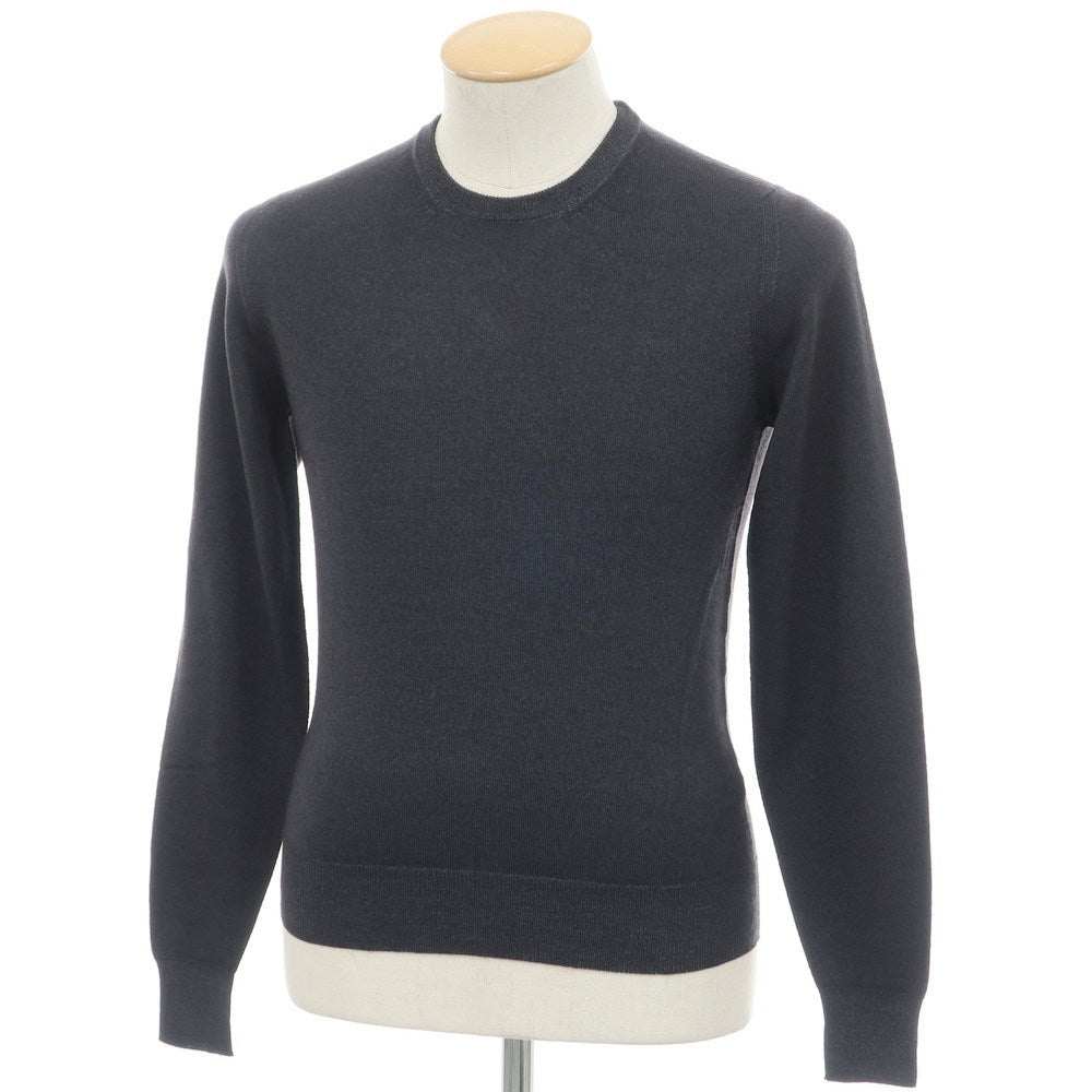【新品】ドルモア DRUMOHR ハイゲージ ウール クルーネック  プルオーバーニット ダークグレー【 42 】【 状態ランクN 】【 メンズ 】