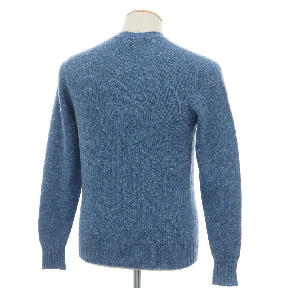 【新品】ドルモア DRUMOHR カシミヤウール クルーネック プルオーバーニット ライトブルー【 44 】【 状態ランクN 】【 メンズ 】