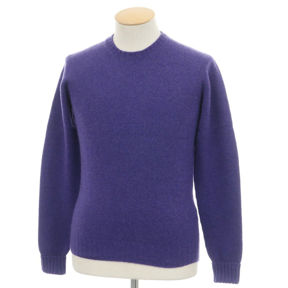 【新品】ドルモア DRUMOHR カシミヤ クルーネック プルオーバーニット パープル【 44 】【 状態ランクN 】【 メンズ 】