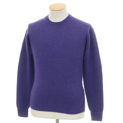 【新品】ドルモア DRUMOHR カシミヤ クルーネック プルオーバーニット パープル【 44 】【 状態ランクN 】【 メンズ 】