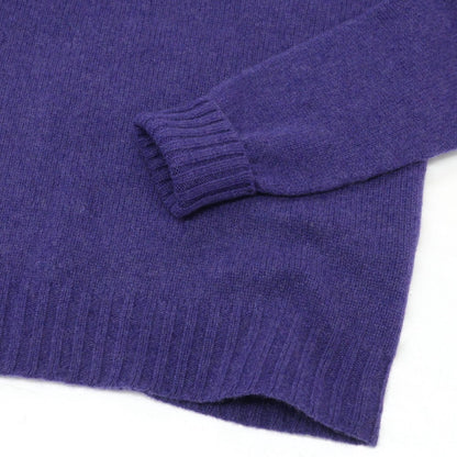 【新品】ドルモア DRUMOHR カシミヤ クルーネック プルオーバーニット パープル【 44 】【 状態ランクN 】【 メンズ 】