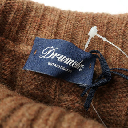 【新品】ドルモア DRUMOHR ケーブル編み ラムズウール タートルネック プルオーバーニット ブラウン【 52 】【 状態ランクN 】【 メンズ 】