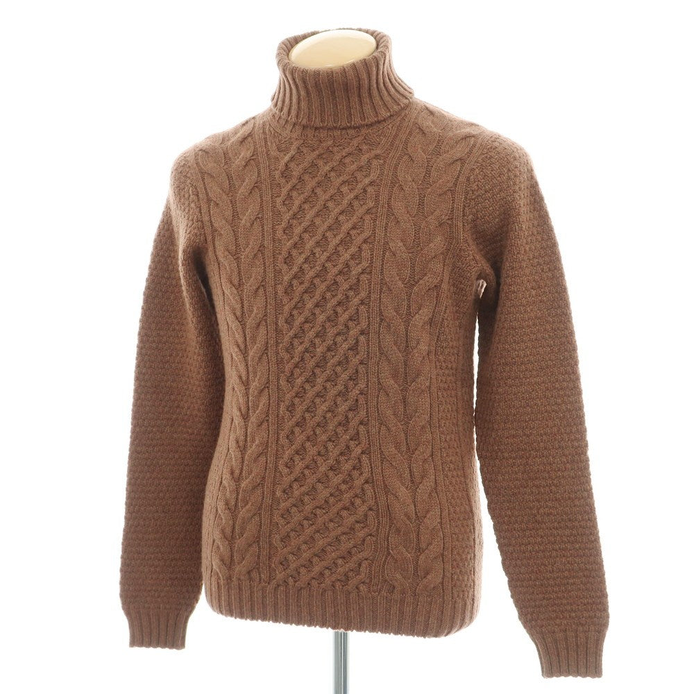 【新品】ドルモア DRUMOHR ラムズウール タートルネック  プルオーバーニット ブラウン【 44 】【 状態ランクN 】【 メンズ 】