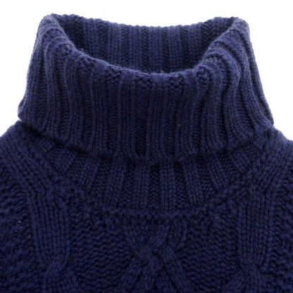 【新品】ドルモア DRUMOHR カシミヤ タートルネック プルオーバーニット ネイビー【 44 】【 状態ランクN 】【 メンズ 】