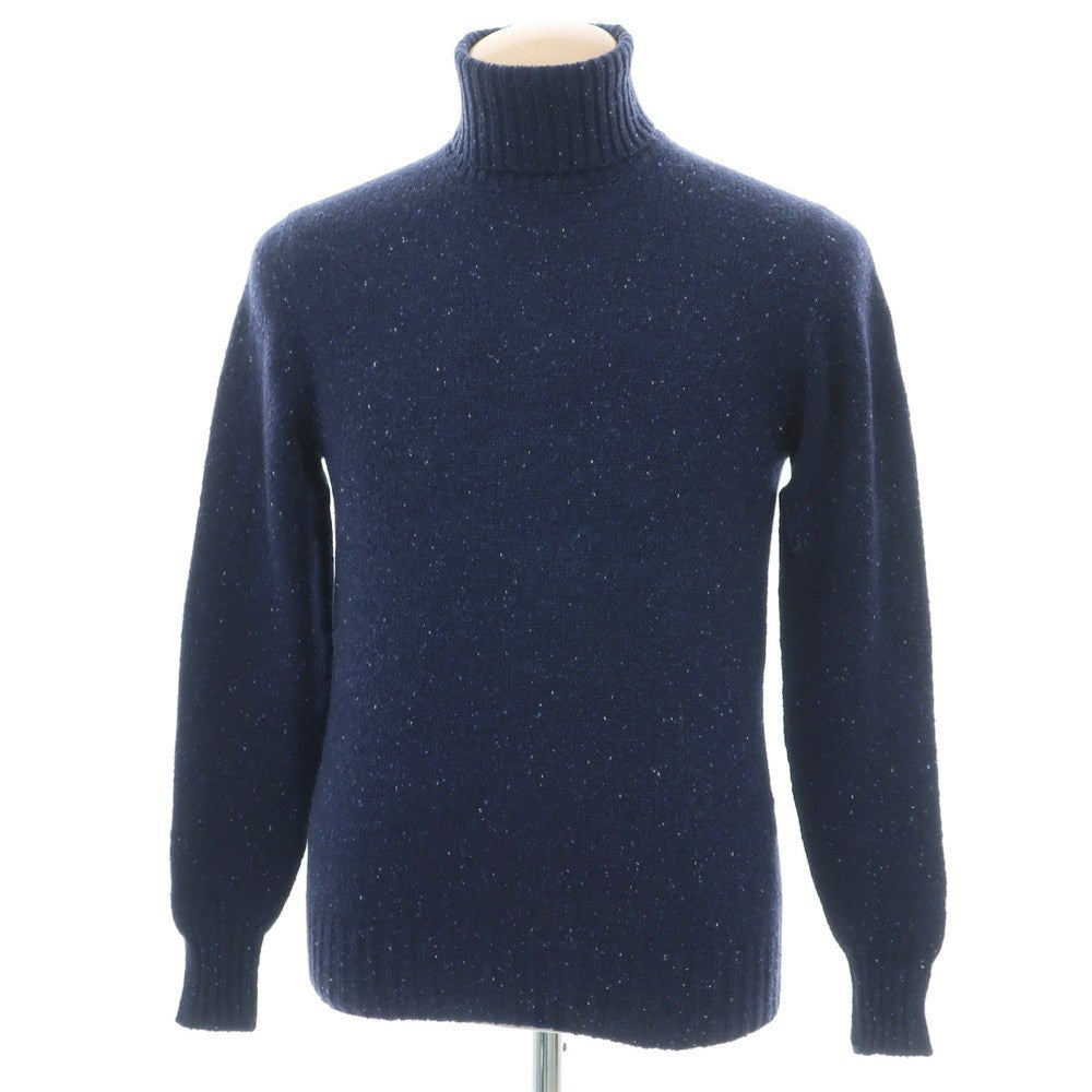 【新品】ドルモア DRUMOHR カシミヤウール タートルネック プルオーバーニット ネイビー【 44 】【 状態ランクN 】【 メンズ 】