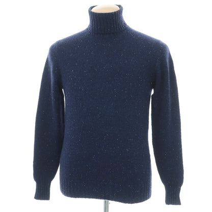 【新品】ドルモア DRUMOHR カシミヤウール タートルネック プルオーバーニット ネイビー【 44 】【 状態ランクN 】【 メンズ 】