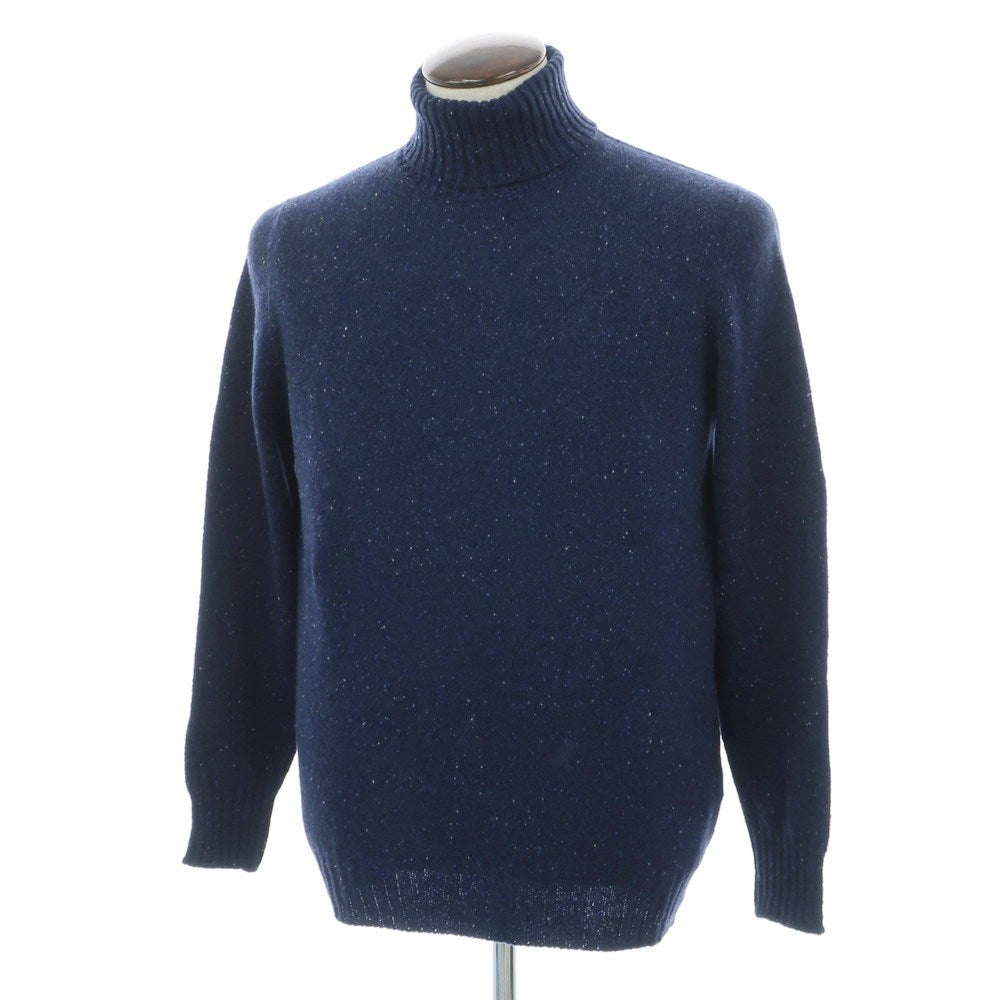 【新品】ドルモア DRUMOHR カシミヤウール タートルネック プルオーバーニット ネイビー【 52 】【 状態ランクN 】【 メンズ 】