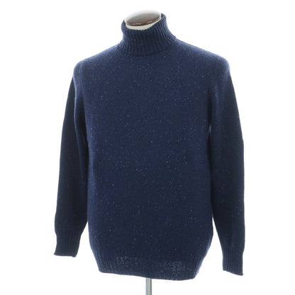 【新品】ドルモア DRUMOHR カシミヤウール タートルネック プルオーバーニット ネイビー【 52 】【 状態ランクN 】【 メンズ 】