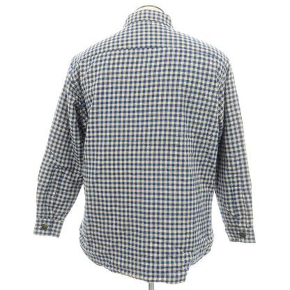 【新品】ギローバー GUY ROVER コットン ギンガムチェック 中綿入り シャツジャケット ブルゾン ブルーxベージュ【 XXL 】【 状態ランクN 】【 メンズ 】