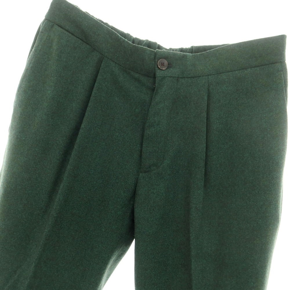 【新品】デヴォレ インチピット DEVORE Incipit ウール イージースラックスパンツ ダークグリーン【 50 】【 状態ランクN 】【 メンズ 】