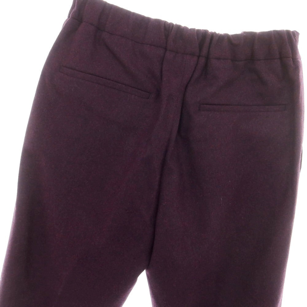 【新品】デヴォレ インチピット DEVORE Incipit ウール イージースラックスパンツ ダークパープル【 46 】【 状態ランクN 】【 メンズ 】