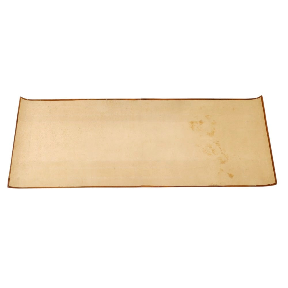 【中古】ルコンド L&amp;KONDO カービングレザー ハラコレザー ラグマット オレンジブラウンxベージュ【 状態ランクB 】【 ユニセックス 】[CPD]