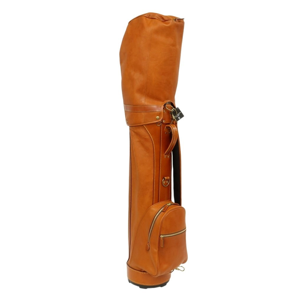 【中古】【未使用】ボンジャポネ BONJAPONE × KOYAMA GOLF BAG FACTORY CB-08 レザー ゴルフバッグ ブラウン【 9型 】【 状態ランクS 】【 ユニセックス 】